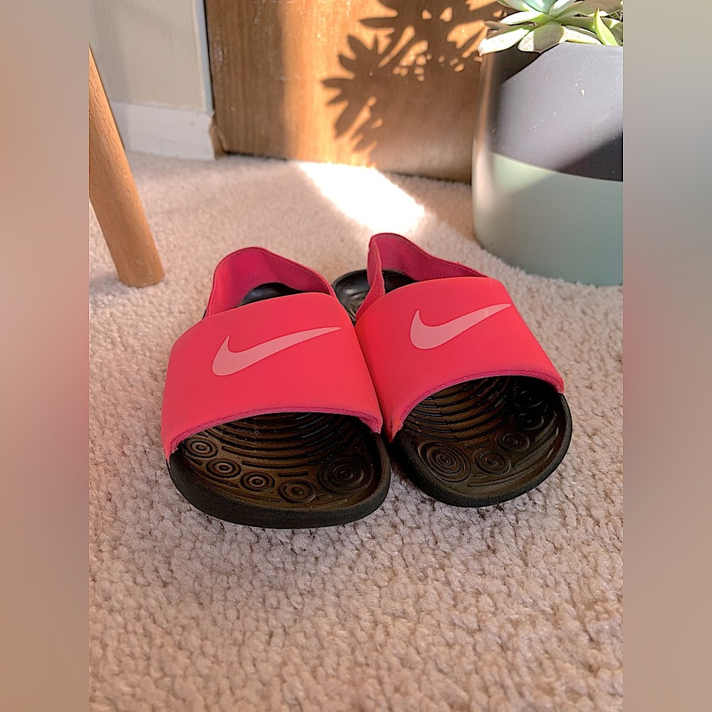 Nike Pink Baby Slides